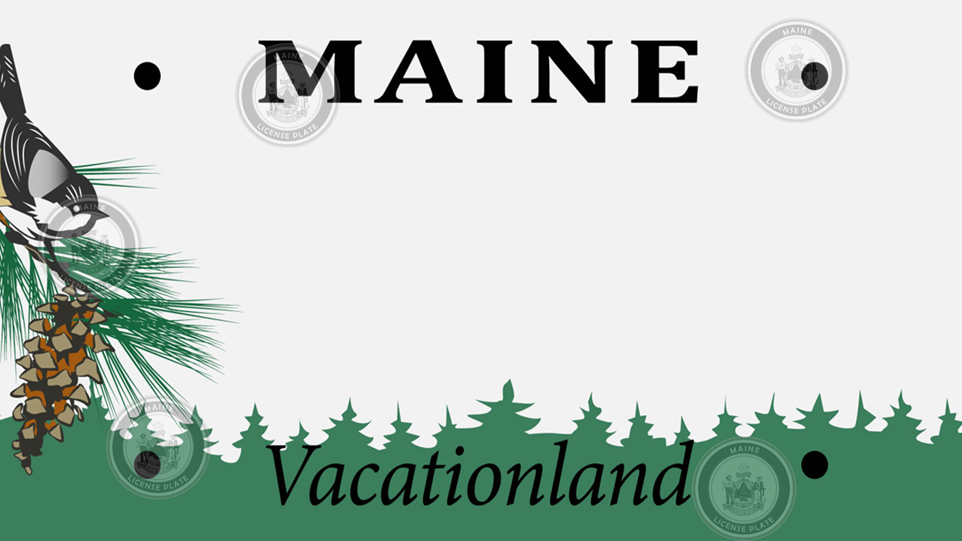 Maine License Plates Types