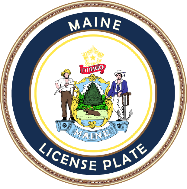 Maine License Plate Logo